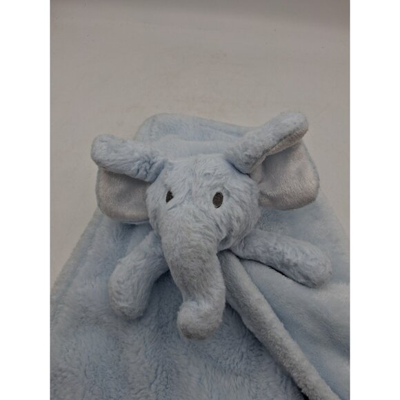 S L Home Fashions Baby Lovey Elephant Security Blanket So Dreamy Blue Plush - Picture 9 of 11
